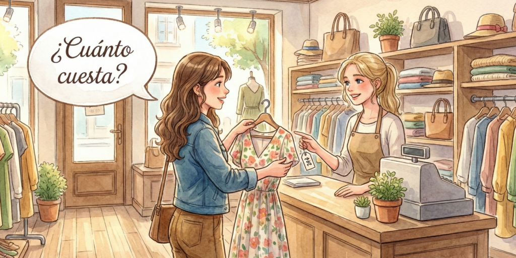 Cuanto cuesta. Frases en español para el día a día